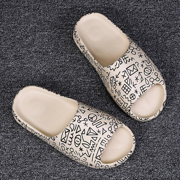 yeezy slides graffiti